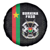 Burkina Faso Striped Spare Tire Cover African Mud Cloth Pattern - Black - Wonder Print Shop