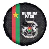 Burkina Faso Striped Spare Tire Cover African Mud Cloth Pattern - Black - Wonder Print Shop