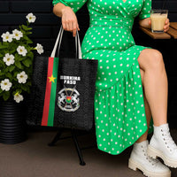 Burkina Faso Striped Tote Bag African Mud Cloth Pattern - Black - Wonder Print Shop
