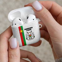 Burkina Faso Striped AirPods Case African Mud Cloth Pattern - White - Wonder Print Shop