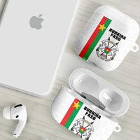 Burkina Faso Striped AirPods Case African Mud Cloth Pattern - White - Wonder Print Shop