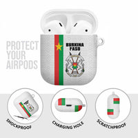 Burkina Faso Striped AirPods Case African Mud Cloth Pattern - White - Wonder Print Shop