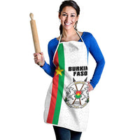 Burkina Faso Striped Apron African Mud Cloth Pattern - White - Wonder Print Shop