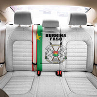 Burkina Faso Striped Back Car Seat Cover African Mud Cloth Pattern - White - Wonder Print Shop