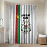 Burkina Faso Striped Bathroom Set African Mud Cloth Pattern - White - Wonder Print Shop
