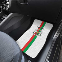 Burkina Faso Striped Car Mats African Mud Cloth Pattern - White - Wonder Print Shop