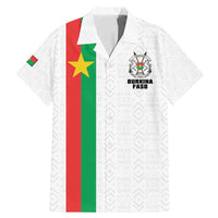 Personalized Burkina Faso Striped Family Matching Mermaid Dress and Hawaiian Shirt African Mud Cloth Pattern - White - Wonder Print Shop