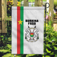 Burkina Faso Striped Garden Flag African Mud Cloth Pattern - White - Wonder Print Shop