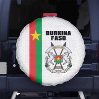 Burkina Faso Striped Spare Tire Cover African Mud Cloth Pattern - White - Wonder Print Shop