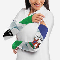 Lesotho Arm Sleeves Coat Of Arms With Kente Pattern - Wonder Print Shop