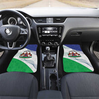 Lesotho Car Mats Coat Of Arms With Kente Pattern - Wonder Print Shop