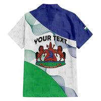 Personalized Lesotho Family Matching Long Sleeve Bodycon Dress and Hawaiian Shirt Coat Of Arms With Kente Pattern - Wonder Print Shop