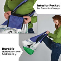 Lesotho Grocery Bag Coat Of Arms With Kente Pattern - Wonder Print Shop