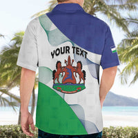 Personalized Lesotho Hawaiian Shirt Coat Of Arms With Kente Pattern - Wonder Print Shop