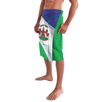 Personalized Lesotho Lavalava Coat Of Arms With Kente Pattern - Wonder Print Shop