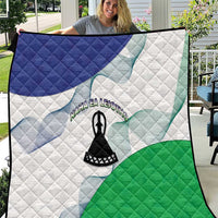 Lesotho Quilt Coat Of Arms With Kente Pattern - Wonder Print Shop