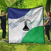 Lesotho Quilt Coat Of Arms With Kente Pattern - Wonder Print Shop