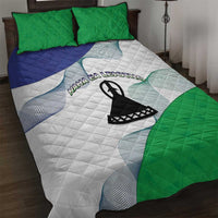 Lesotho Quilt Bed Set Coat Of Arms With Kente Pattern - Wonder Print Shop