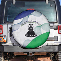 Lesotho Spare Tire Cover Coat Of Arms With Kente Pattern - Wonder Print Shop