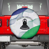 Lesotho Spare Tire Cover Coat Of Arms With Kente Pattern - Wonder Print Shop