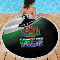 Lesotho 1966 Beach Blanket Happy Independence Day - Wonder Print Shop