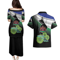 Lesotho 1966 Couples Matching Puletasi and Hawaiian Shirt Happy Independence Day - Wonder Print Shop