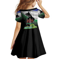 Lesotho 1966 Family Matching Long Sleeve Bodycon Dress and Hawaiian Shirt Happy Independence Day - Wonder Print Shop