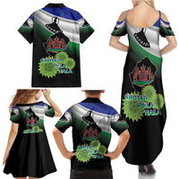 Lesotho 1966 Family Matching Summer Maxi Dress and Hawaiian Shirt Happy Independence Day - Wonder Print Shop