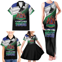Lesotho 1966 Family Matching Tank Maxi Dress and Hawaiian Shirt Happy Independence Day - Wonder Print Shop