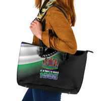 Lesotho 1966 Leather Tote Bag Happy Independence Day - Wonder Print Shop