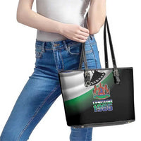 Lesotho 1966 Leather Tote Bag Happy Independence Day - Wonder Print Shop