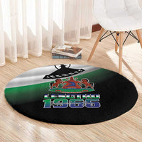 Lesotho 1966 Round Carpet Happy Independence Day - Wonder Print Shop