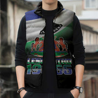 Lesotho 1966 Sleeveless Puffer Jacket Happy Independence Day - Wonder Print Shop