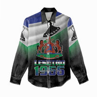 Lesotho 1966 Women Casual Shirt Happy Independence Day - Wonder Print Shop