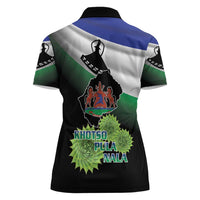 Lesotho 1966 Women Polo Shirt Happy Independence Day - Wonder Print Shop