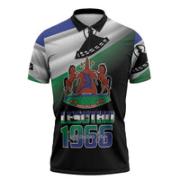Lesotho 1966 Zipper Polo Shirt Happy Independence Day - Wonder Print Shop