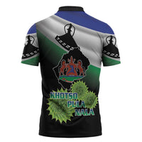 Lesotho 1966 Zipper Polo Shirt Happy Independence Day - Wonder Print Shop