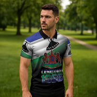 Lesotho 1966 Zipper Polo Shirt Happy Independence Day - Wonder Print Shop