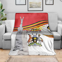 Uganda Independence Day Blanket Independence Monument - Coat Of Arms - Wonder Print Shop