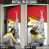 Uganda Independence Day Door Cover Independence Monument - Coat Of Arms - Wonder Print Shop