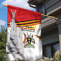 Uganda Independence Day Garden Flag Independence Monument - Coat Of Arms - Wonder Print Shop