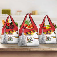 Uganda Independence Day Grocery Bag Independence Monument - Coat Of Arms - Wonder Print Shop