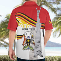 Personalized Uganda Independence Day Hawaiian Shirt Independence Monument - Coat Of Arms - Wonder Print Shop