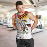 Personalized Uganda Independence Day Men Tank Top Independence Monument - Coat Of Arms - Wonder Print Shop
