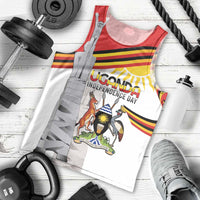 Personalized Uganda Independence Day Men Tank Top Independence Monument - Coat Of Arms - Wonder Print Shop