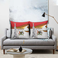 Uganda Independence Day Pillow Cover Independence Monument - Coat Of Arms - Wonder Print Shop
