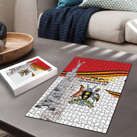 Uganda Independence Day Puzzle Independence Monument - Coat Of Arms - Wonder Print Shop