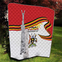 Uganda Independence Day Quilt Independence Monument - Coat Of Arms - Wonder Print Shop