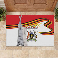 Uganda Independence Day Rubber Doormat Independence Monument - Coat Of Arms - Wonder Print Shop
