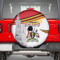 Uganda Independence Day Spare Tire Cover Independence Monument - Coat Of Arms - Wonder Print Shop